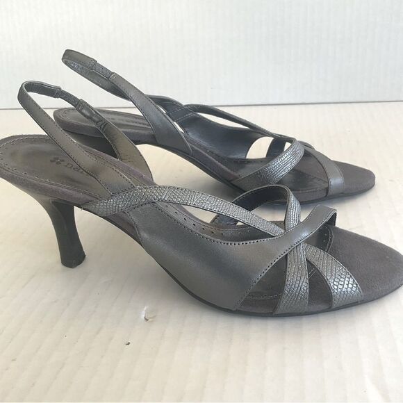 Naturalizer Heels Size 7 Gray Strappy Prissy - Picture 8 of 12